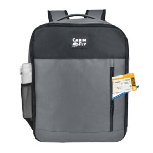 CabinFly Pacemaker 40x30x20 cm Backpack Wizzair Vueling Transavia Grey Carry-on Cabin Bag Luggage 24 Liters