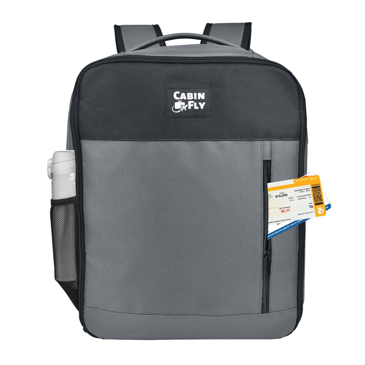 CabinFly Pacemaker 40x30x20 cm Backpack Wizzair Vueling Transavia Grey Carry-on Cabin Bag Luggage 24 Liters