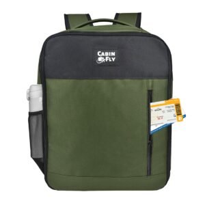 CabinFly Pacemaker 40x30x20 cm Backpack Wizzair Vueling Transavia Carry-on Cabin Bag Luggage 24 Liters Khaki