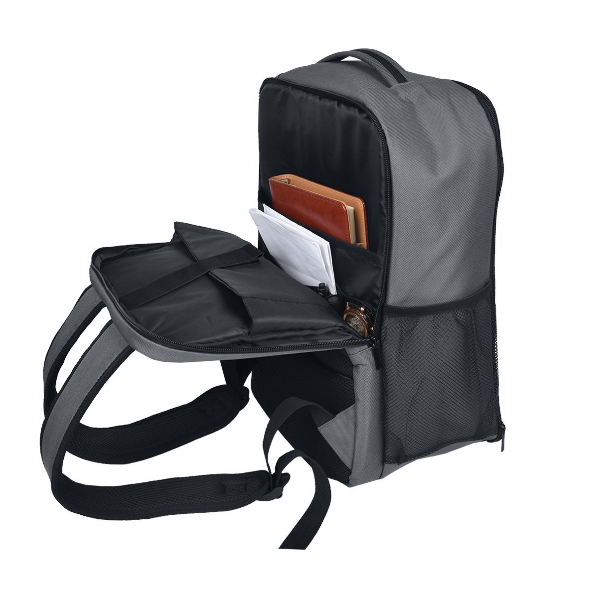 CabinFly Pacemaker 40x30x20 cm Backpack Wizzair Vueling Transavia Grey Carry-on Cabin Bag Luggage 24 Liters - obrazek 3