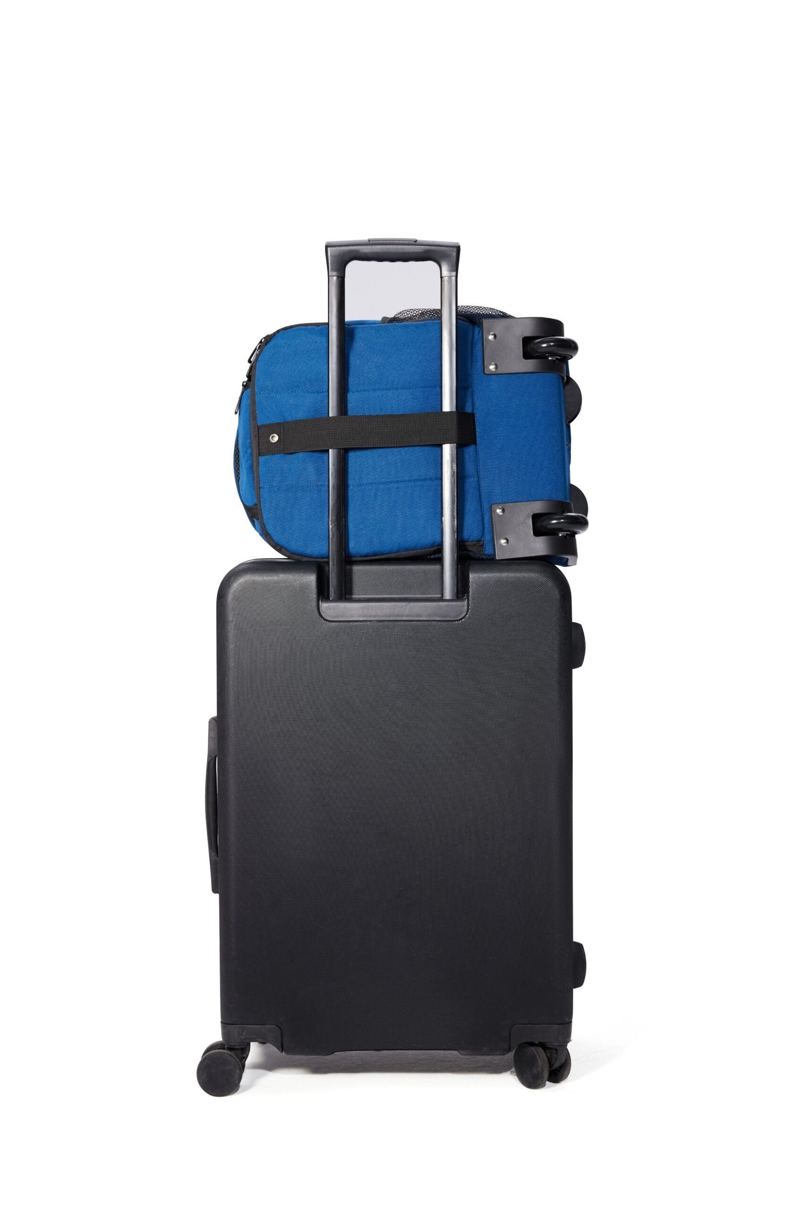 CabinFly Aircruiser Hybrid 40x30x20 Backpack with Wheels For Ryanair Wizzair Transavia Vueling Carry-on Luggage Blue - obrazek 9
