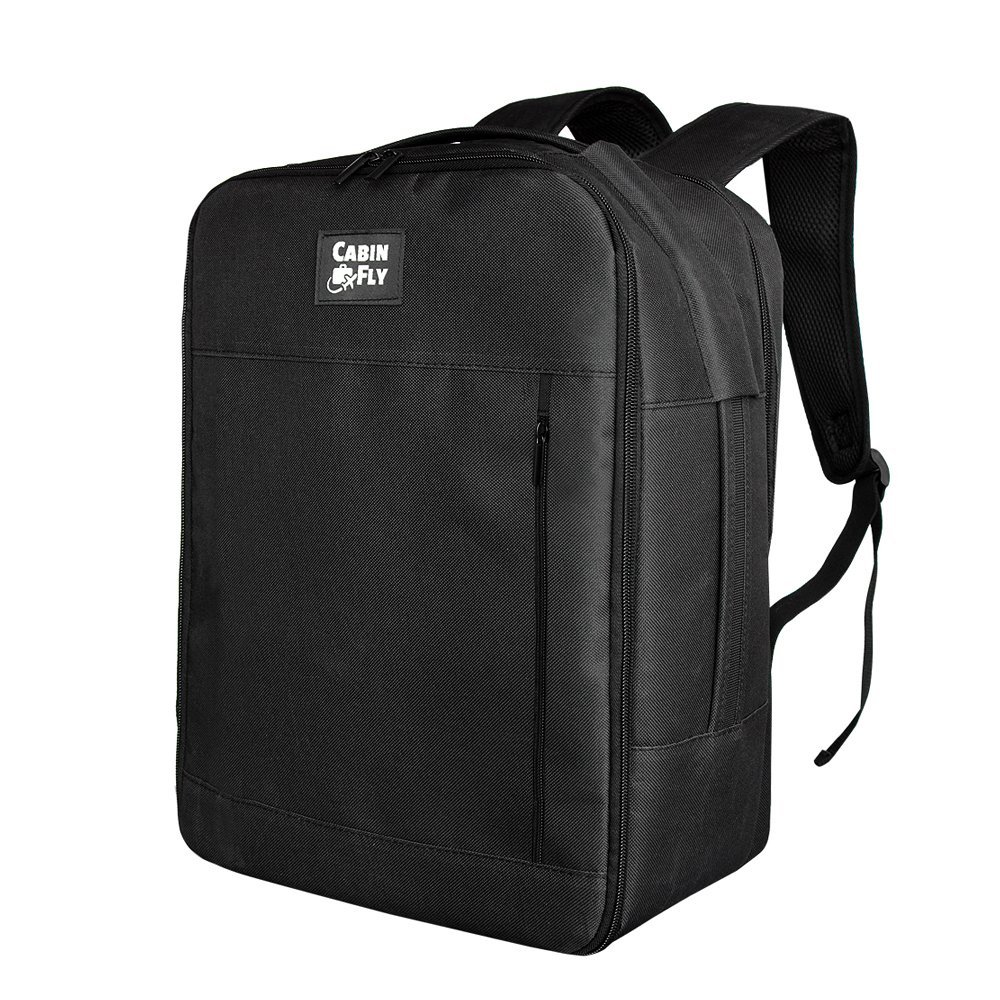 CabinFly Pacemaker 40x30x20cm Backpack Wizzair Vueling Transavia Black Carry-on Cabin Bag Luggage 24 Liters - obrazek 2