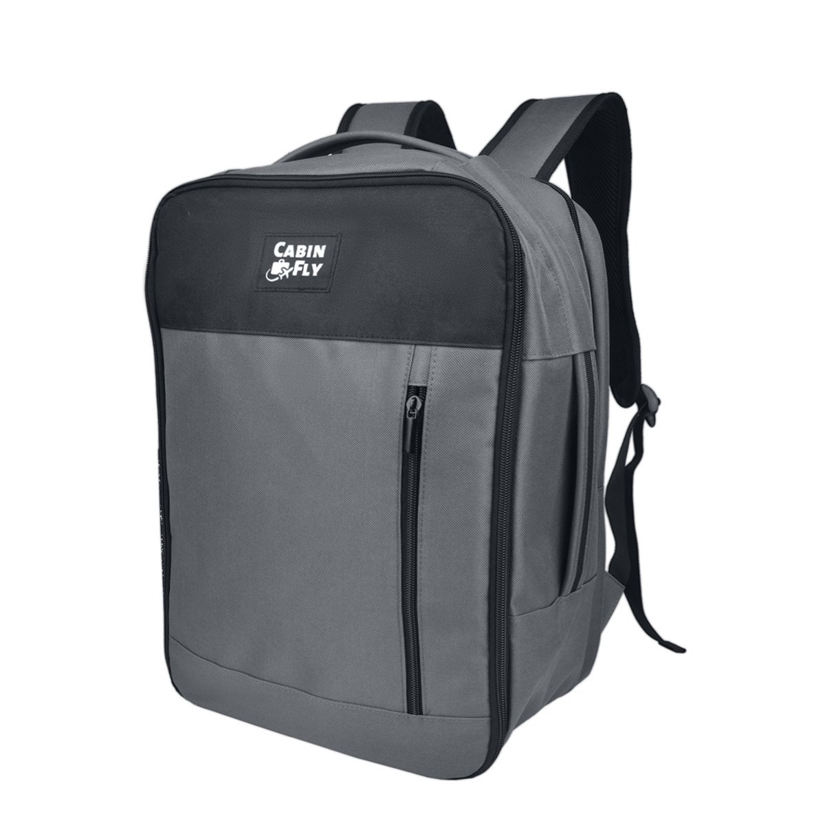 CabinFly Pacemaker 40x30x20 cm Backpack Wizzair Vueling Transavia Grey Carry-on Cabin Bag Luggage 24 Liters - obrazek 6