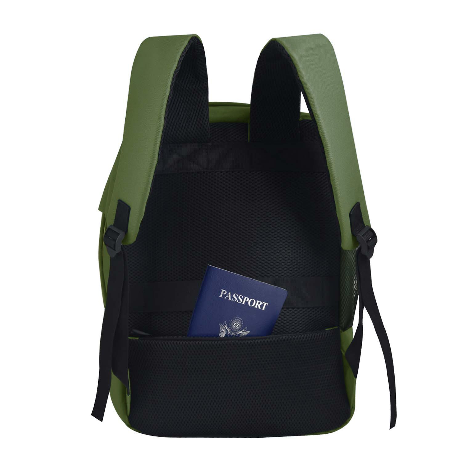 CabinFly Bellanca 40x30x15cm Cabin Bag Carry-on Khaki 18L Personal Item WestJet SAS Finnair Turkish Airlines Air France KLM British Airways - obrazek 5