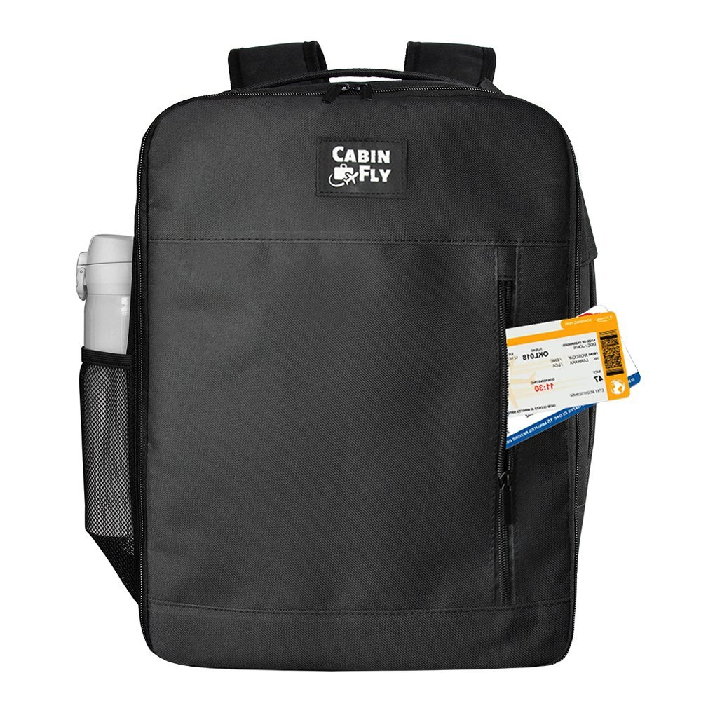 CabinFly Pacemaker 40x30x20cm Backpack Wizzair Vueling Transavia Black Carry-on Cabin Bag Luggage 24 Liters